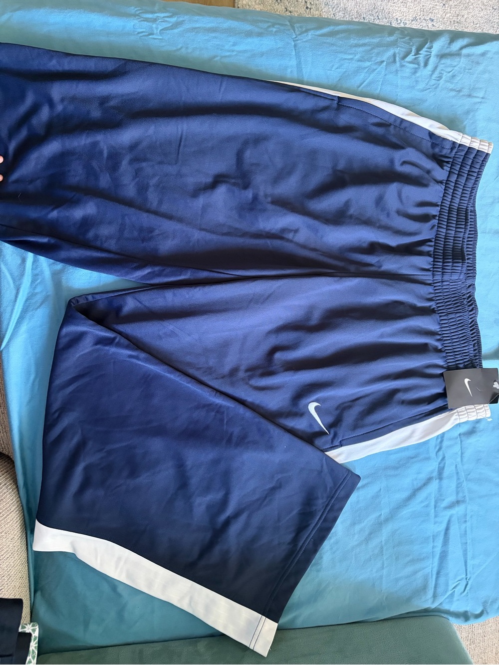 Nike Women's Navy Track Joggers with White Trim